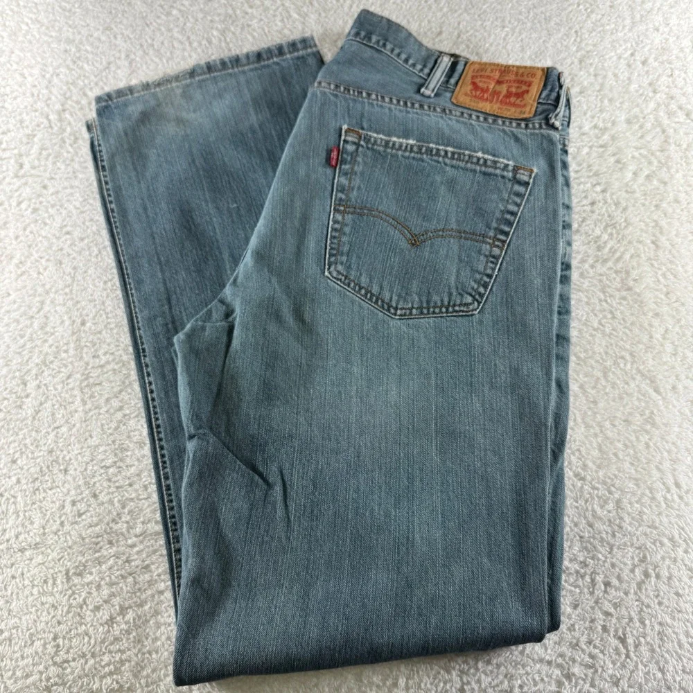 Levis 559 Denim Jeans Pants Men 38x34 Y2K Baggy Wide‎ Leg Relaxed Grunge 90s